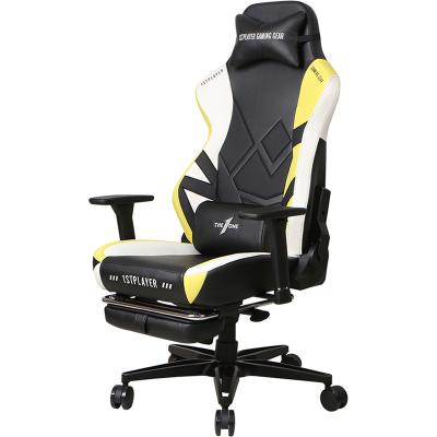 Геймерское кресло 1stPlayer Duke Black-White-Yellow (Duke BlackWhiteYellow)