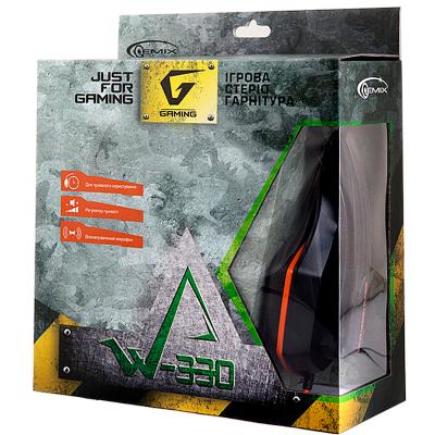 Навушники Gemix W-330 black-orange фото №4