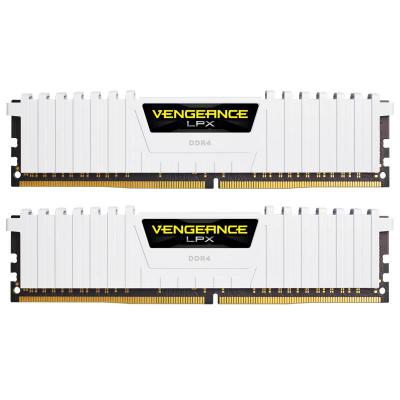 Модуль пам'яті для комп'ютера CORSAIR DDR4 16GB (2x8GB) 3200 MHz LPX White  (CMK16GX4M2B3200C16W)