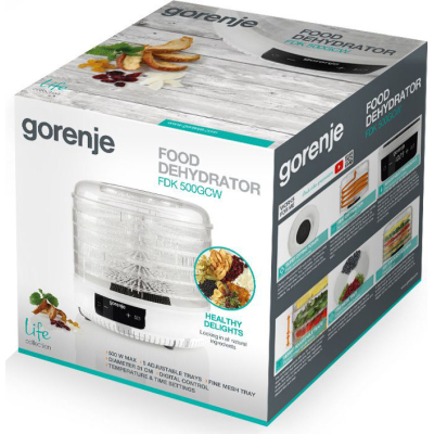 Сушка для фруктів Gorenje FDK 500 GCW (FDK500GCW) фото №3