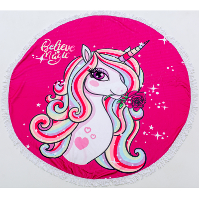 Рушник MirSon пляжное №5064 Summer Time Unicornpony 150x150 см (2200003180909)