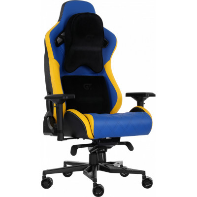 Геймерское кресло GT Racer X-0724 Blue/Yellow