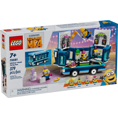 Конструктор Lego Нікчемний я 4 Музичний автобус для вечірок Посіпак 379 деталей (75581)