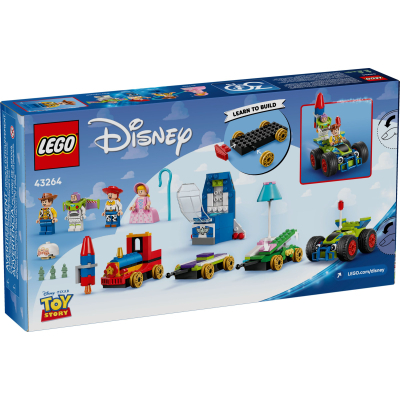 Конструктор Lego Disney та Pixar Святкування з Історії іграшок: поїзд та авто для гонок (43264) фото №7