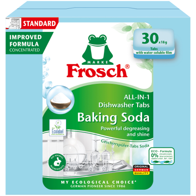Таблетки для посудомийної машини Frosch Сода 30 шт. (4009175191908)
