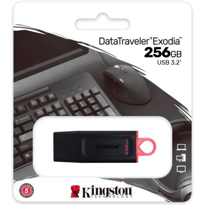 Флешка Kingston 256GB DataTraveler Exodia Black/Pink USB 3.2 (DTX/256GB) фото №6