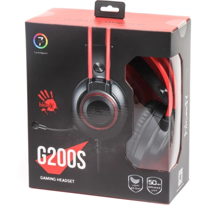 Наушники A4Tech Bloody G200S Black Red фото №6