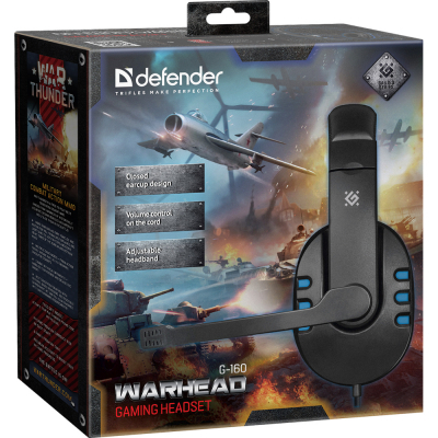 Наушники Defender Warhead G-160 Black-Blue (64118) фото №3