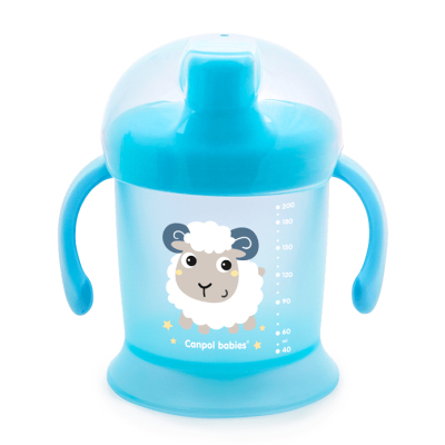 Пляшечка для годування Canpol babies Поильник-непроливайка  Bunny&Company 200 мл Голубая (31/300)