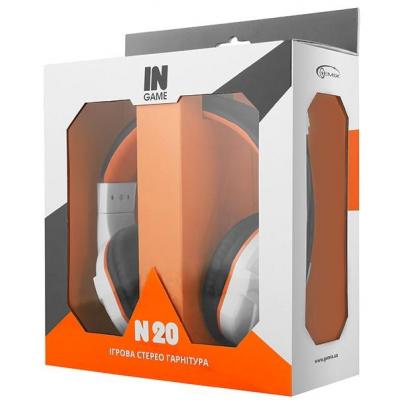 Наушники Gemix N20 White-Black-Orange Gaming фото №5