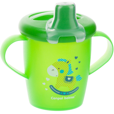 Пляшечка для годування Canpol babies Поильник-непроливайка  Toys 250 мл Зеленая (31/200_gre) фото №2