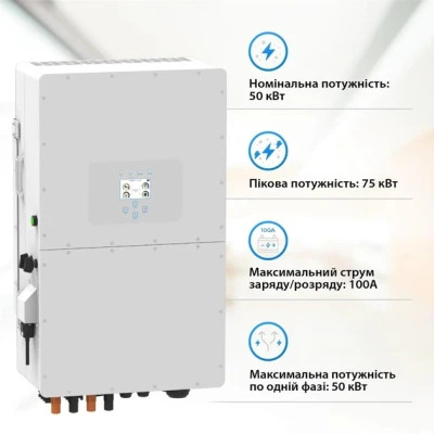 Deye SUN-50K-SG01HP3-EU-BM4 WiFi, 50kW (SUN-50K-SG01HP3-EU-BM4) фото №5