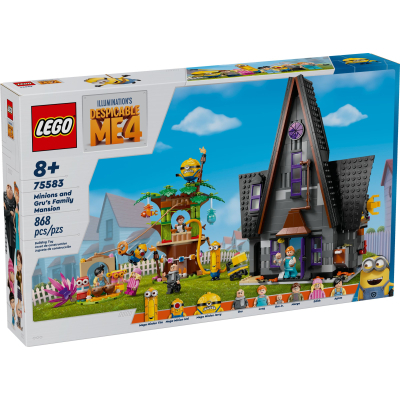 Конструктор Lego Нікчемний я 4 Родинний маєток Гру й посіпак 868 деталей (75583)