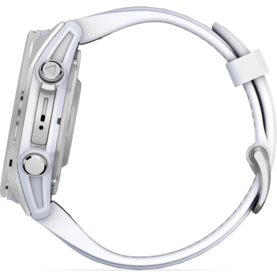 Смарт-годинник Garmin Fenix 8 Amoled 43 мм Silver with Whitestone Silicone Band (010-02903-00) фото №5