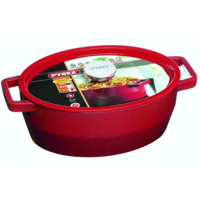 Кастрюля PYREX Slow Cook Red 5,8 л (SC5AC33) фото №4