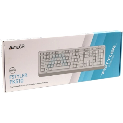 Клавіатура A4Tech FKS10 USB White фото №4