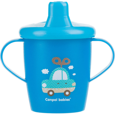 Пляшечка для годування Canpol babies Поильник-непроливайка  Toys 250 мл Голубая (31/200_blu)