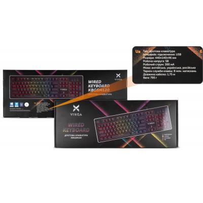 Клавіатура Vinga KBGSM120 Black фото №6