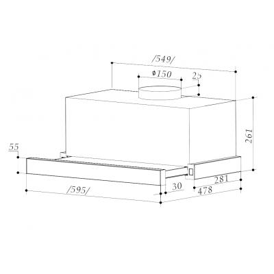Витяжки Interline SLIM ULTRA X/S A/60 (SLIMULTRAX/SA/60) фото №8