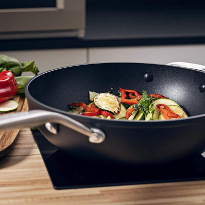 Пательня KitchenAid WОК FHA 30 см з керамічним покриттям (CC005696-001) фото №5