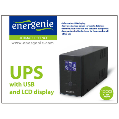 Источник бесперебойного питания EnerGenie EG-UPS-034 1500VA LCD (EG-UPS-034) фото №2