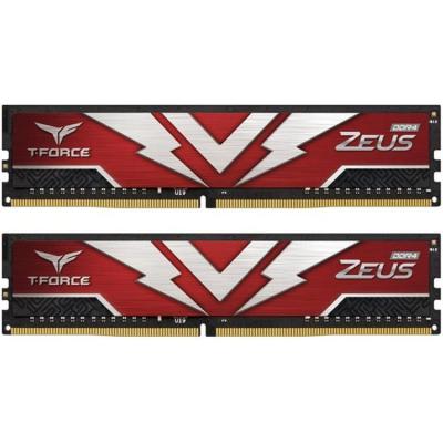 Модуль пам'яті для комп'ютера Team DDR4 16GB (2x8GB) 3000 MHz T-Force Zeus Red  (TTZD416G3000HC16CDC01)