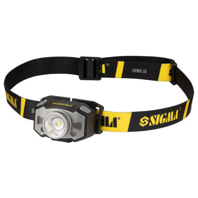 Фонарик Sigma LED 300Лм 1200мАч с сенсором и фокусировкой (5390251)