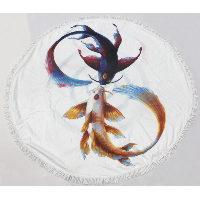 Рушник MirSon пляжное №5071 Summer Time Fish 150x150 см (2200003947793) фото №2