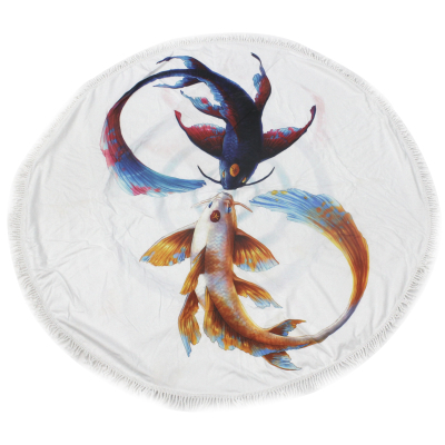 Рушник MirSon пляжное №5071 Summer Time Fish 150x150 см (2200003947793)