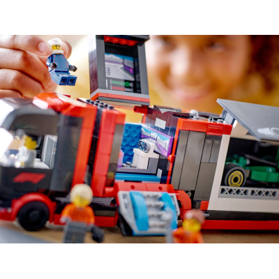 Конструктор Lego City Вантажівка F1 з автомобілями RB20 та AMR24 (60445) фото №11