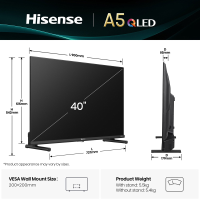 Телевизор Hisense 40A5Q фото №2