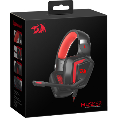 Навушники REDRAGON Muses 2 USB Black-Red (77909) фото №7