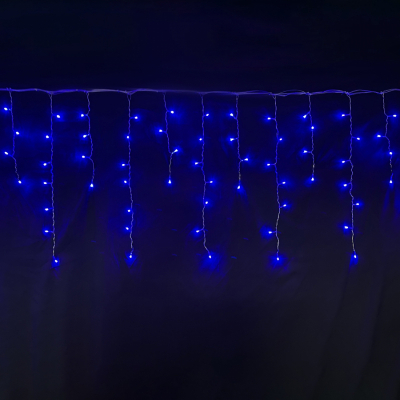 Гирлянда Novogod`ko бахрома 83 LED, синяя, 2,1*0,7м, 8 режимов (973772)