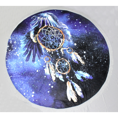 Рушник MirSon пляжное №5072 Summer Time Dark Dream catcher 150x150 см (2200003947809) фото №2