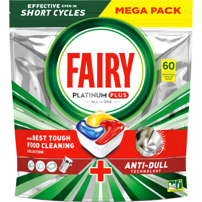 Таблетки для посудомийної машини Fairy Platinum Plus All in One Lemon 60 шт. (8001090952158)