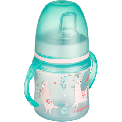 Пляшечка для годування Canpol babies Поильник-непроливайка  EasyStart 120 мл - Sweet Fun зелена (35/207_gre) фото №2