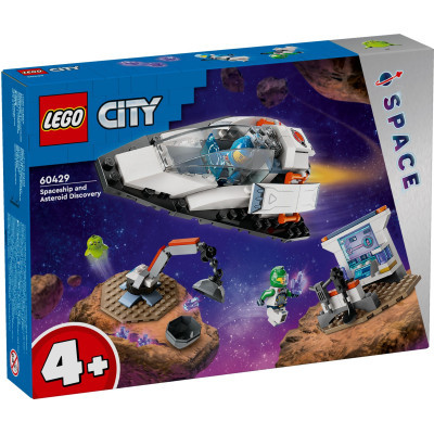 Конструктор Lego City Космічний корабель і дослідження астероїда 126 деталей (60429)