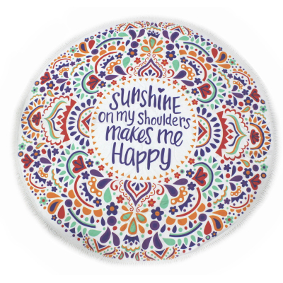 Рушник MirSon пляжное №5073 Summer Time Sunshine 150x150 см (2200003947816)