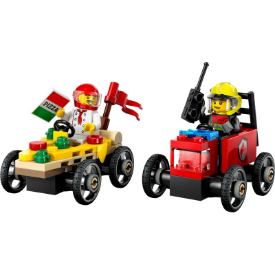 Конструктор Lego City Піца-авто проти пожежної машини Набір перегонів (60458) фото №2