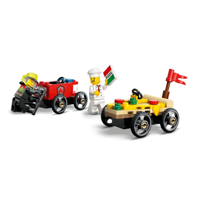 Конструктор Lego City Піца-авто проти пожежної машини Набір перегонів (60458) фото №3