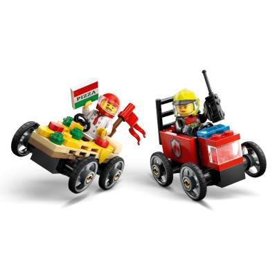 Конструктор Lego City Піца-авто проти пожежної машини Набір перегонів (60458) фото №4