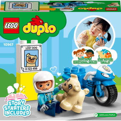 Конструктор Lego DUPLO Town Поліцейський мотоцикл 5 деталей (10967) фото №10
