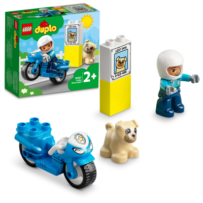 Конструктор Lego DUPLO Town Поліцейський мотоцикл 5 деталей (10967) фото №2