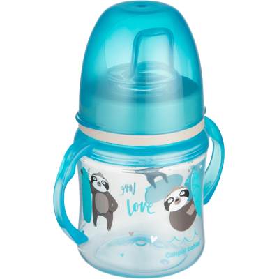 Пляшечка для годування Canpol babies Поильник-непроливайка  EasyStart 120 мл - Sweet Fun синя (35/207_blu) фото №2