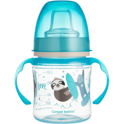 Пляшечка для годування Canpol babies Поильник-непроливайка  EasyStart 120 мл - Sweet Fun синя (35/207_blu)