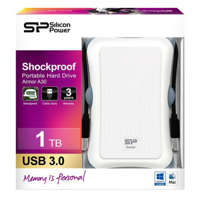 Внешний жесткий диск Silicon Power 2.5" 1TB  (SP010TBPHDA30S3W) фото №3