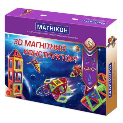 Конструктор Магнікон Конструктор  62 детали (MK-62)