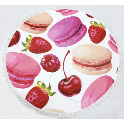 Рушник MirSon пляжное №5075 Summer Time Fruit Macaroons 150x150 см (2200003947830) фото №2
