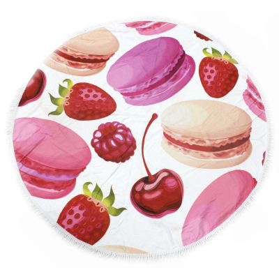 Рушник MirSon пляжное №5075 Summer Time Fruit Macaroons 150x150 см (2200003947830)