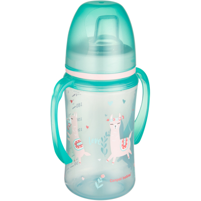 Пляшечка для годування Canpol babies Поильник-непроливайка  EasyStart 240 мл -Sweet fun зелена (35/208_gre) фото №2